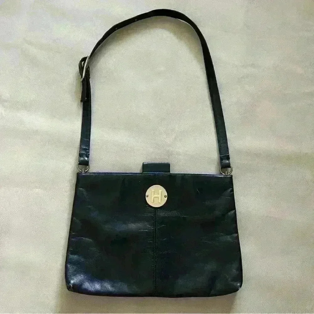 RUTH SALTZ Faux leather bag Vintage Monogrammed H
